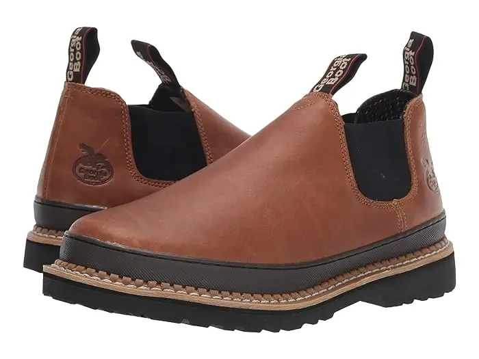 Men‘s Giant Revamp Romeo Soft Toe Work Shoe - Brown - Size 14 Wide