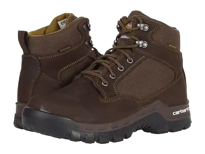 Men‘s Rugged Flex 6 Inch Waterproof Soft Toe Work Boot - Chocolate Brown - Size 8.5 Medium