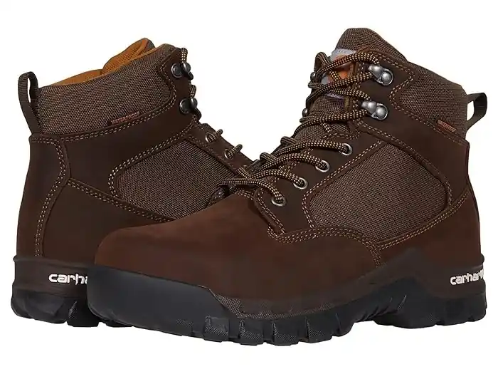 Carhartt Men‘s Rugged Flex 6 Inch Waterproof Steel Toe Work Boot - 12 Wide - Chocolate Brown Oil Tanned