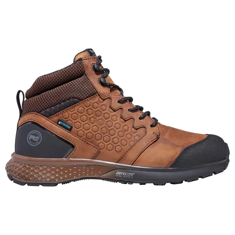Timberland Pro Reaxion Men‘s Safety Toe Boots Size 11 Black/brown Waterproof