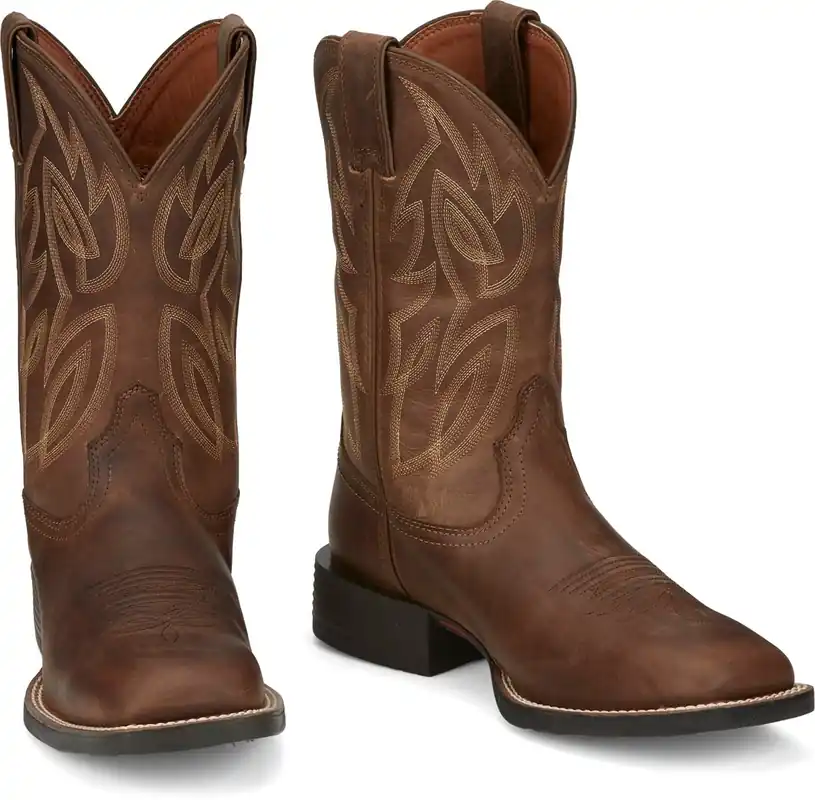 Boots Canter 11" Western Boot, Dusky Brown, Size 14 Medium
