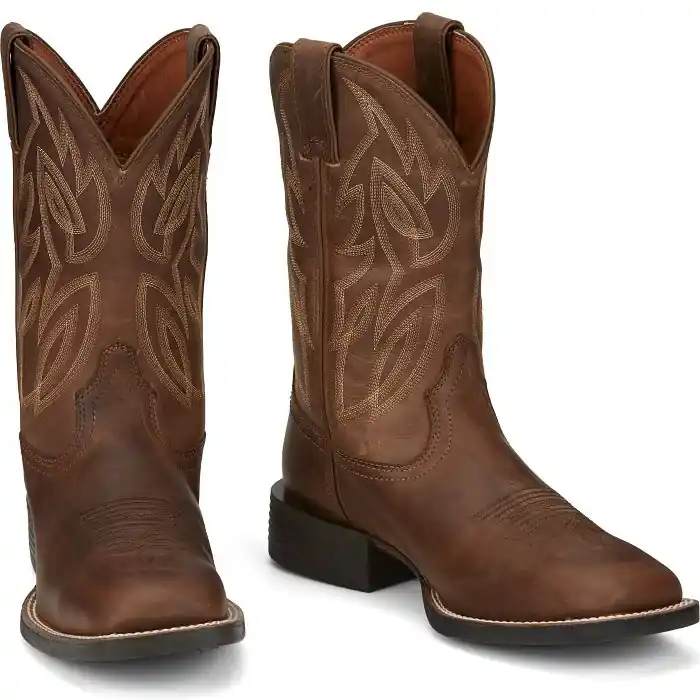 Boots Canter 11" Western Boot, Dusky Brown, Size 10 Wide
