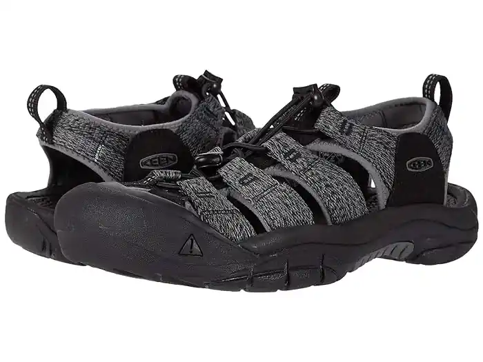 Men‘s Newport H2 Water Sandal With Toe Protection - Size 8.5 - Black/steel Grey