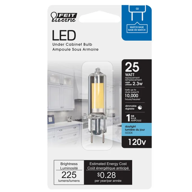T4 G8 Led Bulb Daylight 25 Watt Equivalence 1 Pk