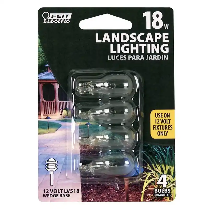 18 W T5 Landscape And Low Voltage Incandescent Bulb Wedge Soft White 4 Pk