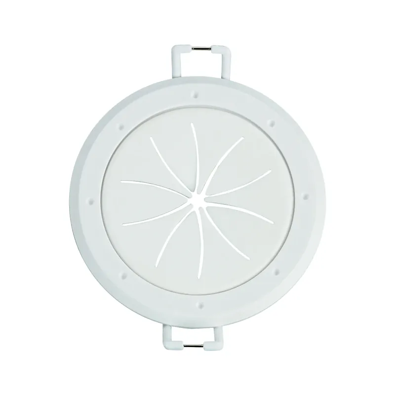 Just Hook It Up White 1 Gang Plastic Spring Lock Cable Pass Wall Plate 2 Pk