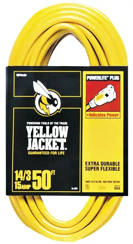 Extension Cord, 15a 14-gauge, 50 Ft.