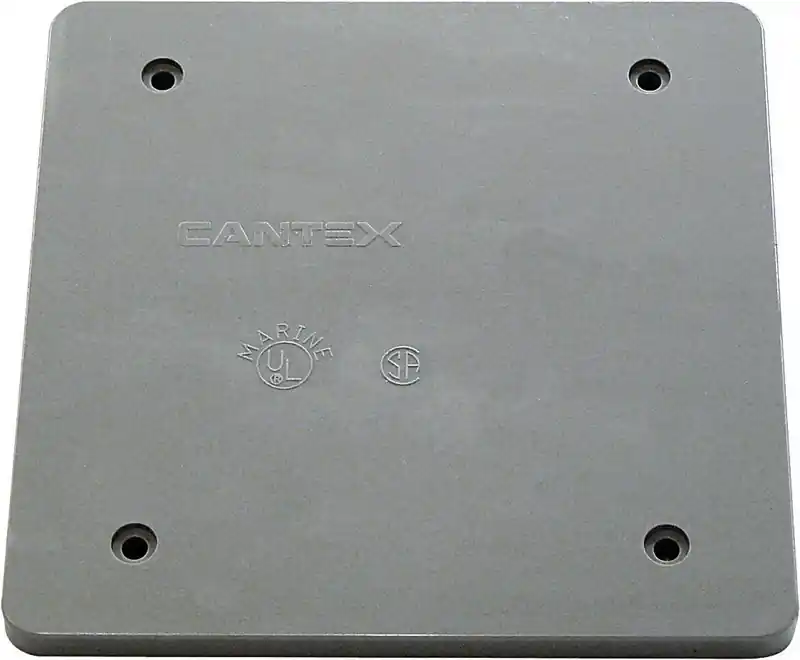 Pvc 2 Gang Outlet Box Gray, Model 5133410b, Weather Resistant