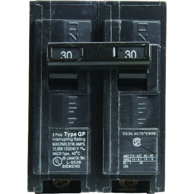 Double-pole Circuit Breaker, 30a