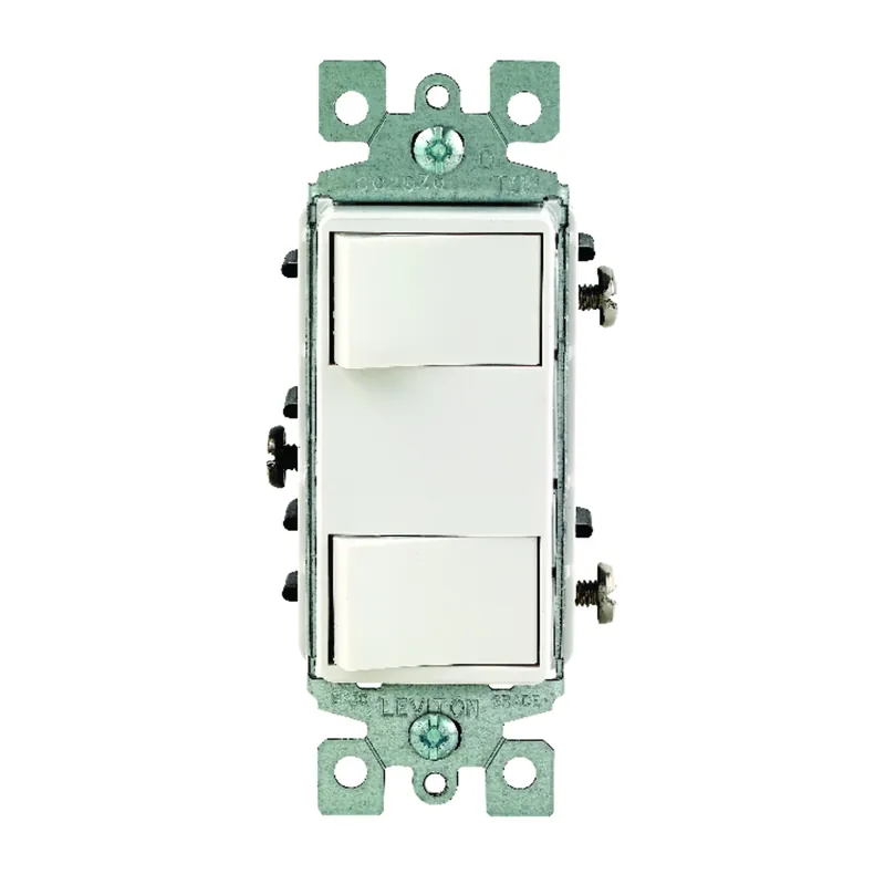 Decora 15 Amps Rocker Switch White 1 Pk