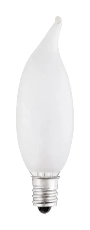15 W E12 Decorative Incandescent Bulb E12 (candelabra) Warm White 2 Pk