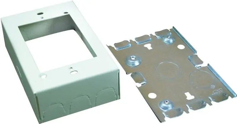 Ivory Metal Deep Switch/receptacle Box