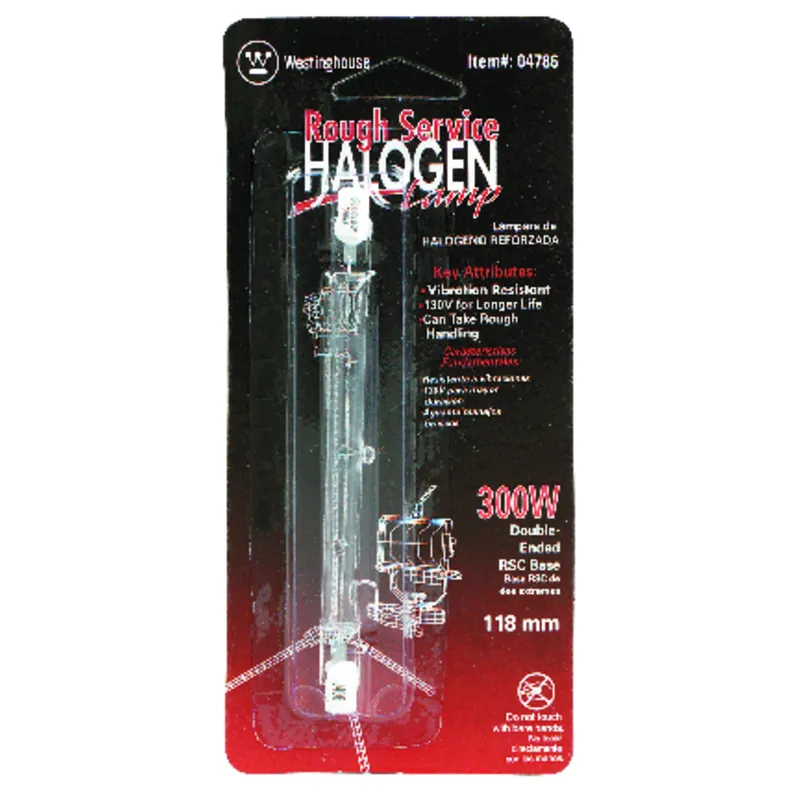 Rough Service 300 W T3 Utility Halogen Bulb 5,000 Lm Bright White 1 Pk