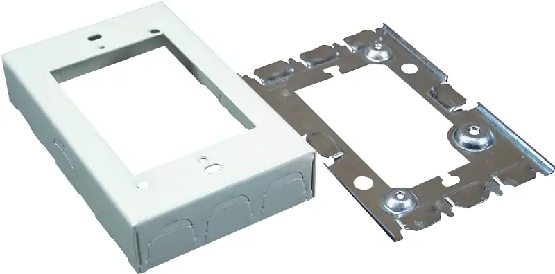 Ivory Metal Outlet Extension Box