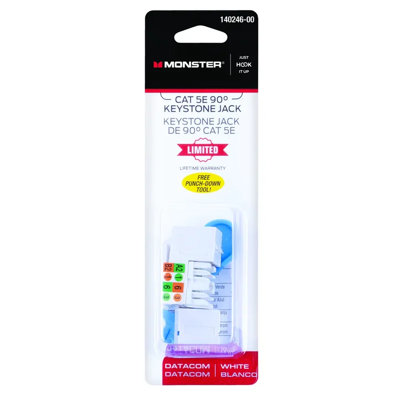 Just Hook It Up Cat-5e Keystone Jack 350 Mhz 1 Pk