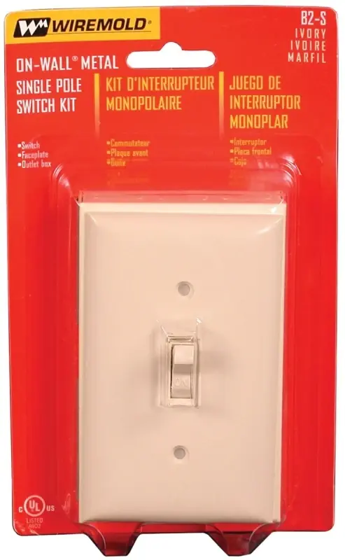 Ivory Metallic 1 Pole Switch Kit