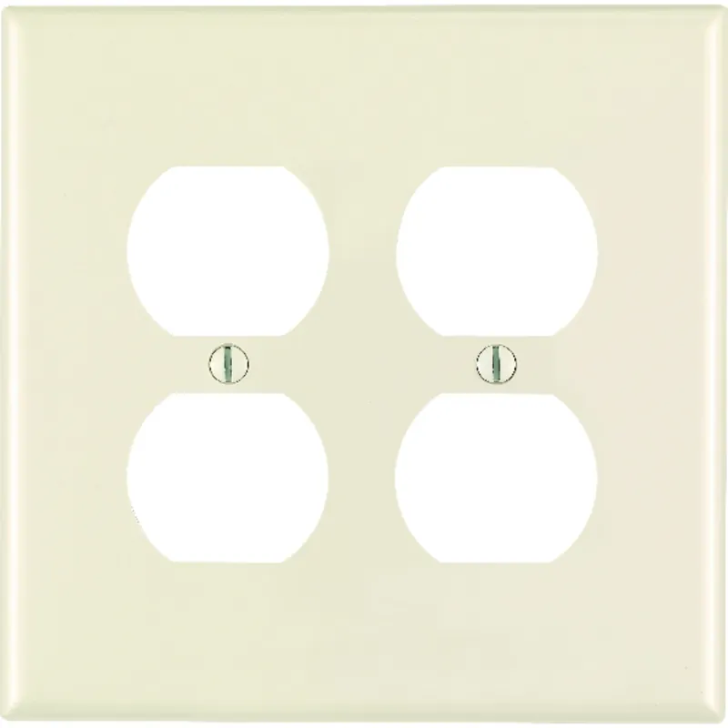 Midway Almond 2 Gang Nylon Duplex Wall Plate 1 Pk