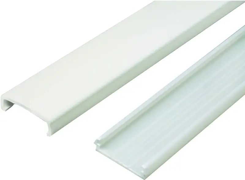 Nm1 5 Ft. Ivory Plastic Wire Channel, 1-5/16 In. Diameter