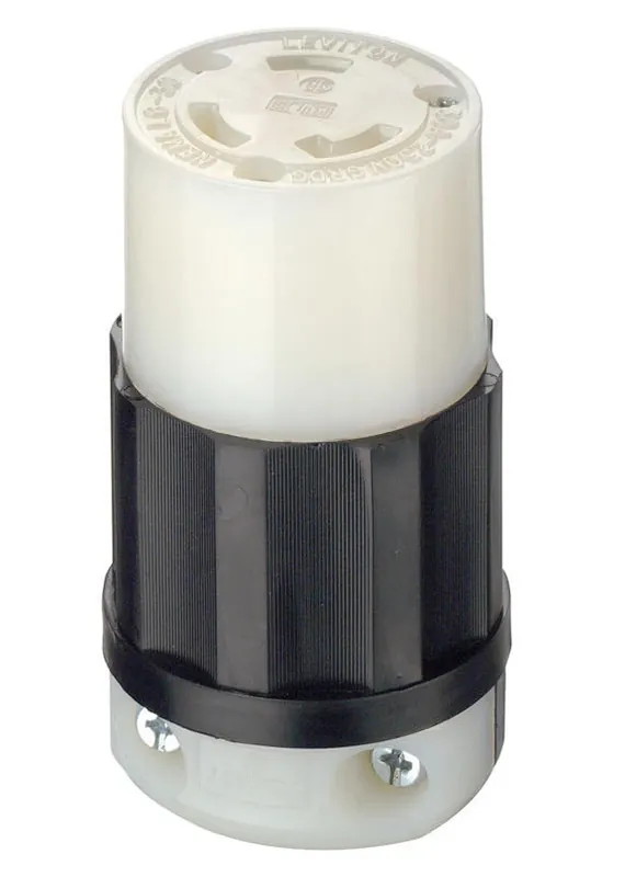 Heavy‑duty Nylon L6‑30r Locking Grounding Connector – 2‑pole, 16‑8 awg, Ul/csa Certified