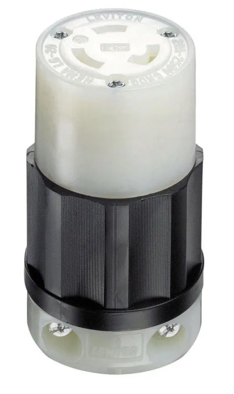 Nylon Industrial Locking Nema L6‑20r Grounding Receptacle – 2‑pole, 16‑10 awg, 250 v, Ul/csa Certified