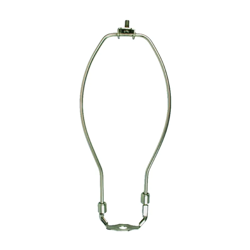 Lamp Harp, Brushed Pewter, 10-in.