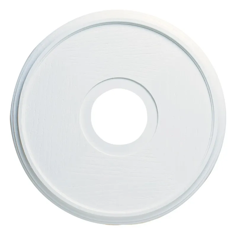16 In. White Ceiling Fan Medallion With 4-1/2 In. Center Opening