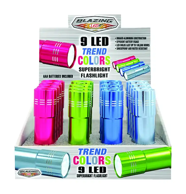 Trend Colors 54 Lm Assorted Led Flashlight Aaa Battery