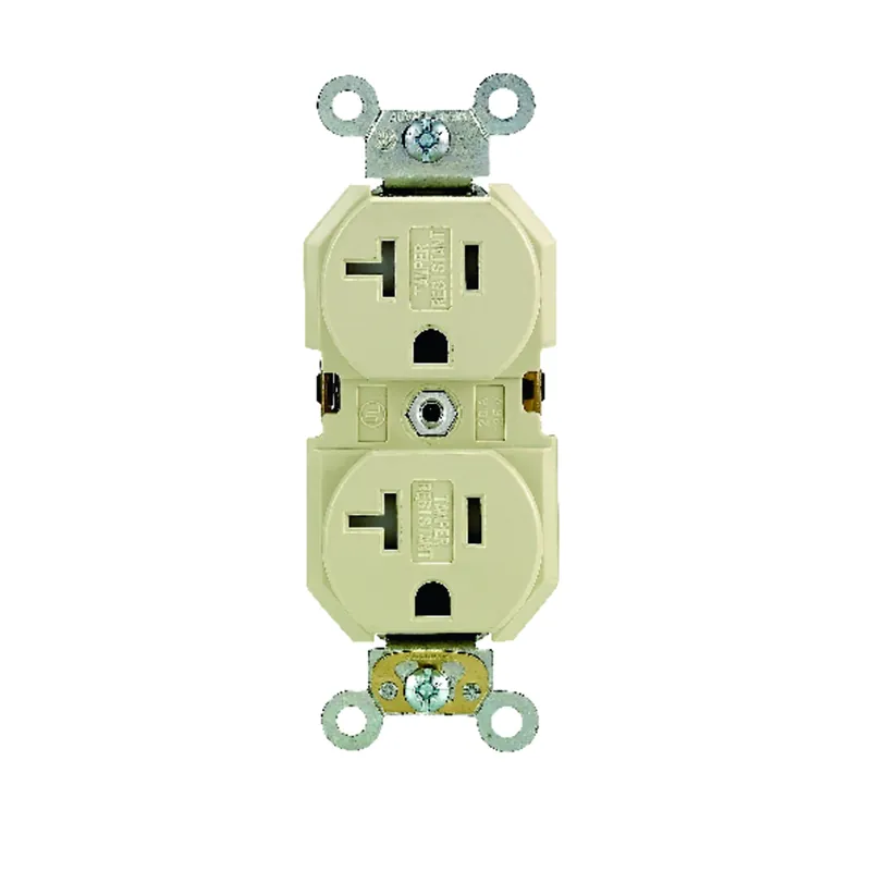20 Amps 125 V Duplex Ivory Outlet 5-20r 1 Pk
