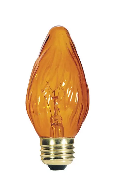 40 W F15 Specialty Incandescent Bulb E26 (medium) Amber 2 Pk