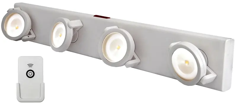 Led Track Light With Remote, White