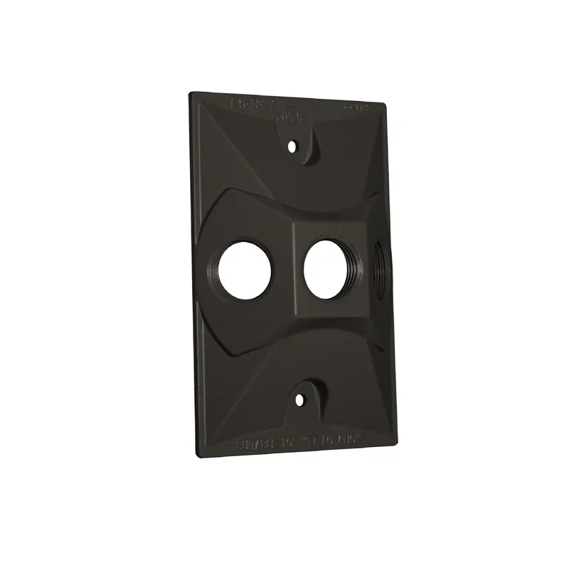 Rectangle Metal 1 Gang Lampholder Cover For Wet Locations
