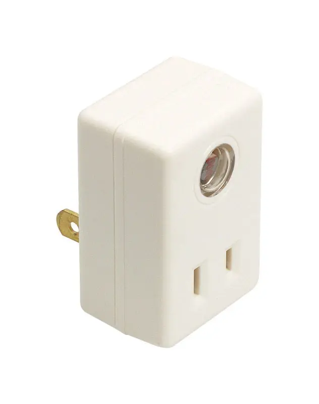 White Photoelectric Plug In Light Control 1 Pk