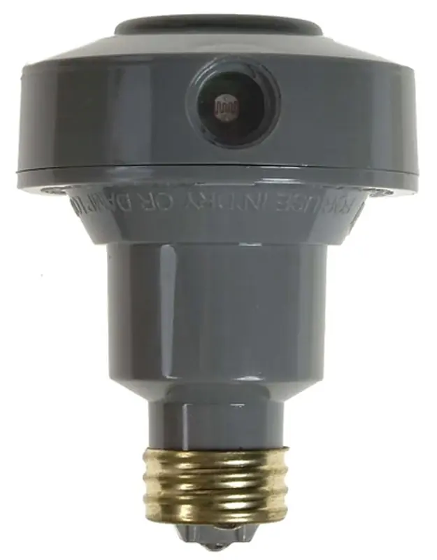 Gray Photoelectric Flood Light Control 1 Pk