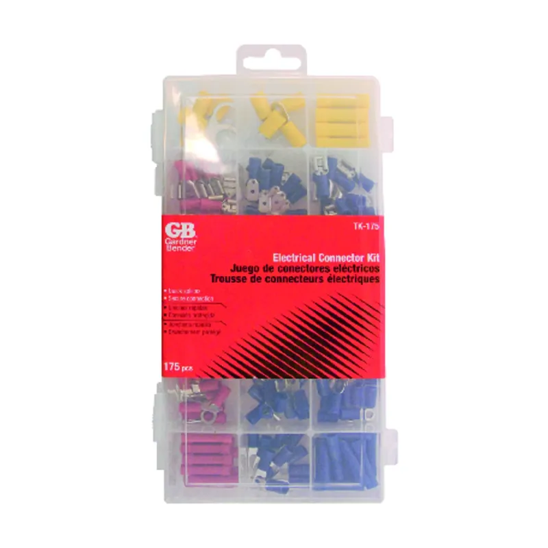 22-10 Ga. Insulated Wire Terminal And Connector Kit Multicolored 175 Pk