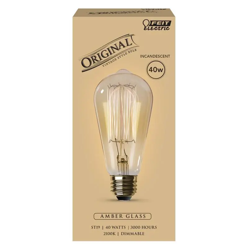 The Original 40 W St19 Vintage Incandescent Bulb E26 (medium) Soft White 1 Pk