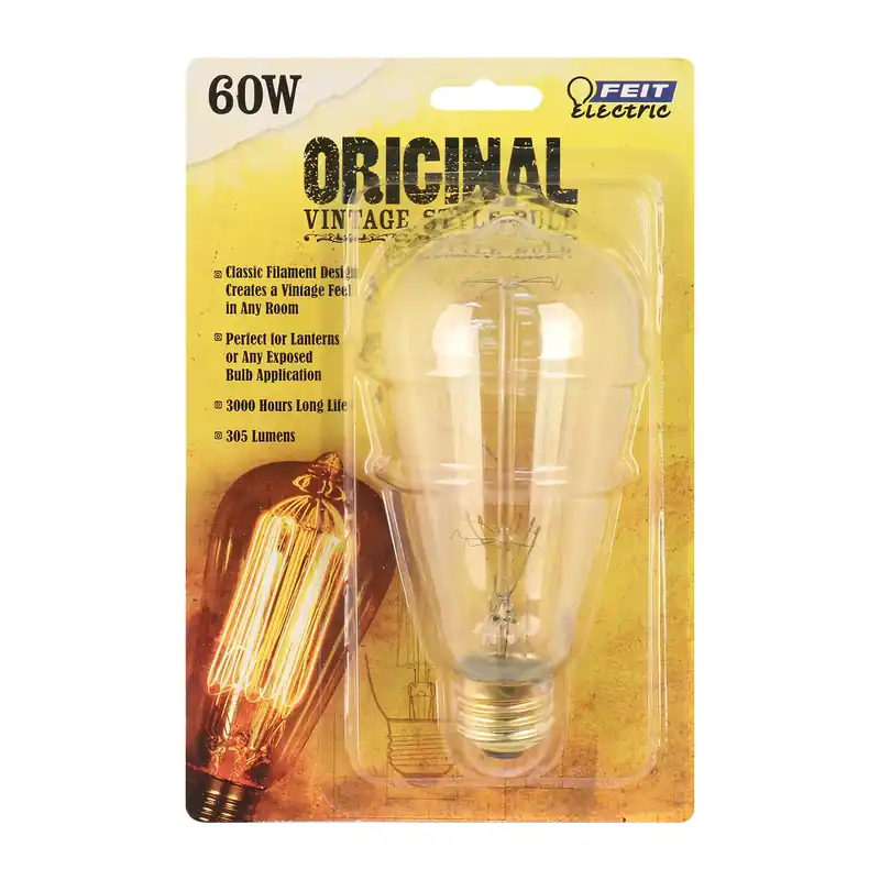 The Original 60 W St19 Vintage Incandescent Bulb E26 (medium) Soft White 1 Pk