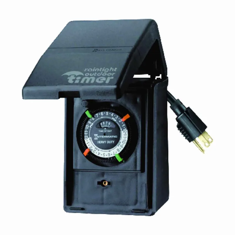 Outdoor Heavy Duty Timer 120 V Black, Model Hb11k, 15 Amp