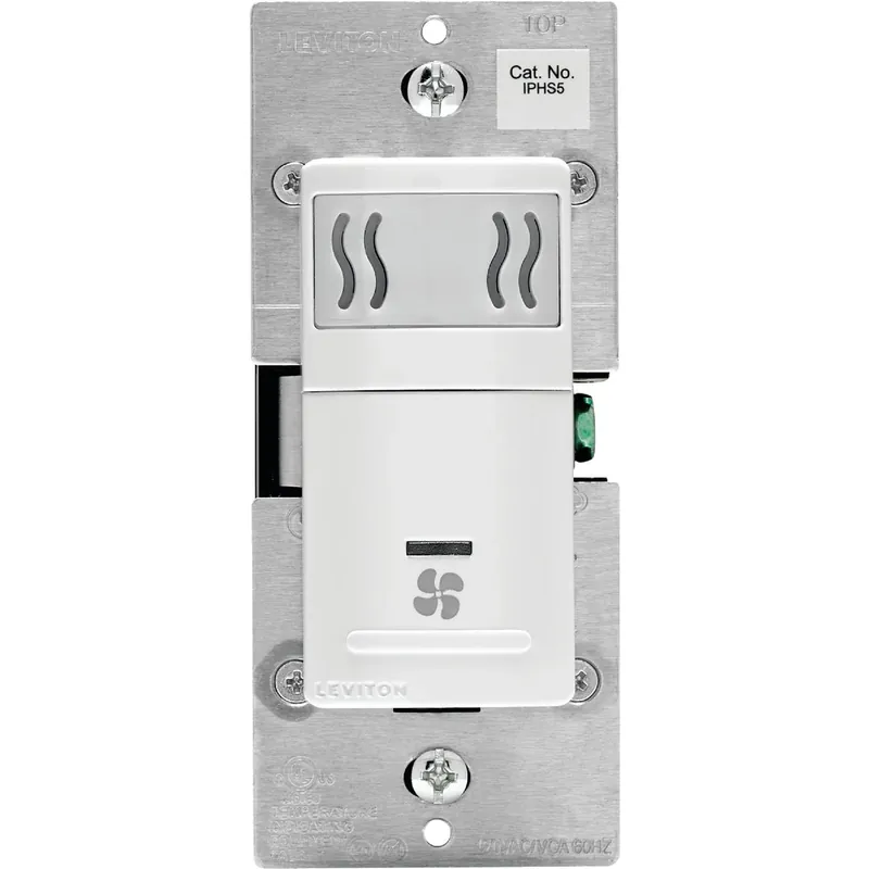 Decora 5 Amps Single Pole Single Pole Humidity Sensor/fan Control White 1 Pk