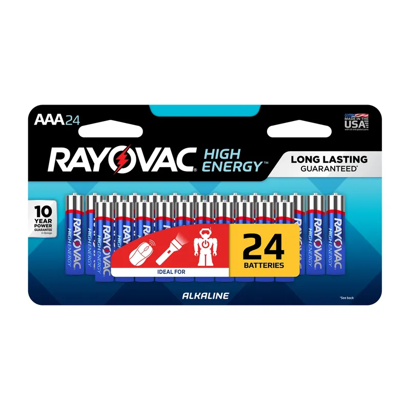 High Energy Aaa Alkaline Batteries 24 Pk Carded