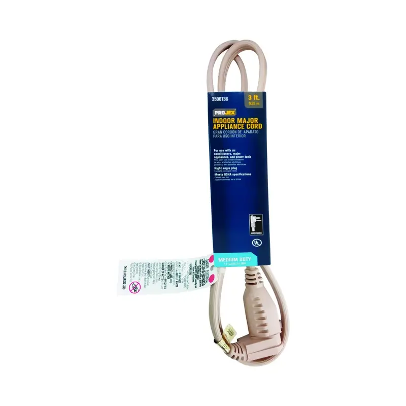 14/3 Spt-3 125 Volt 3 Ft. Appliance Cord - Beige