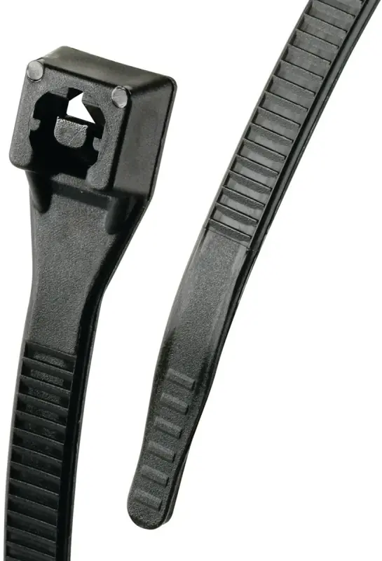 14 In. L Black Cable Tie 100 Pk