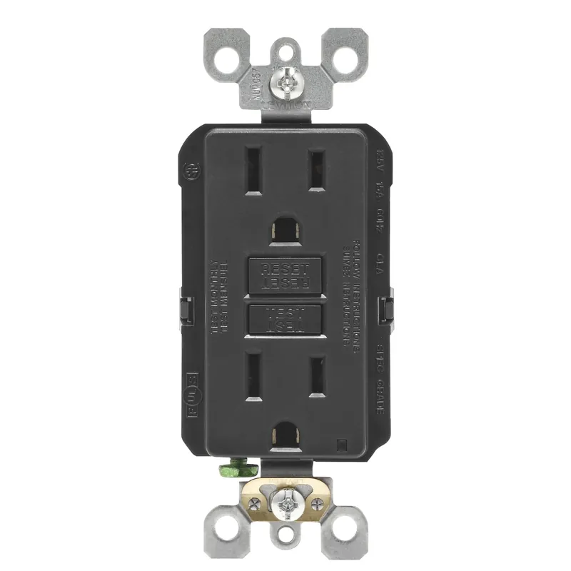 Smartlockpro 15 Amps 125 V Duplex Black Gfci Outlet 5-15r 1 Pk