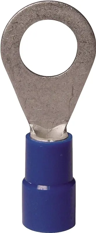 16-14 Ga. Insulated Wire Ring Terminal Blue 100 Pk