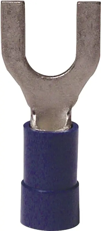 16-14 Ga. Insulated Wire Spade Terminal Blue 100 Pk