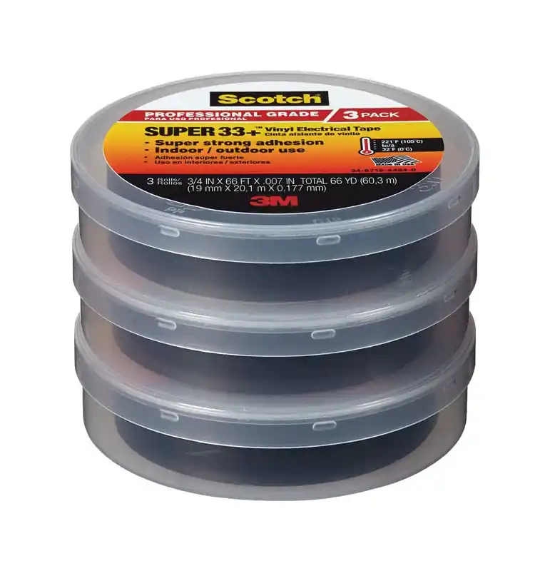 3/4 In. W X 66 Ft. L Black Pvc Electrical Tape