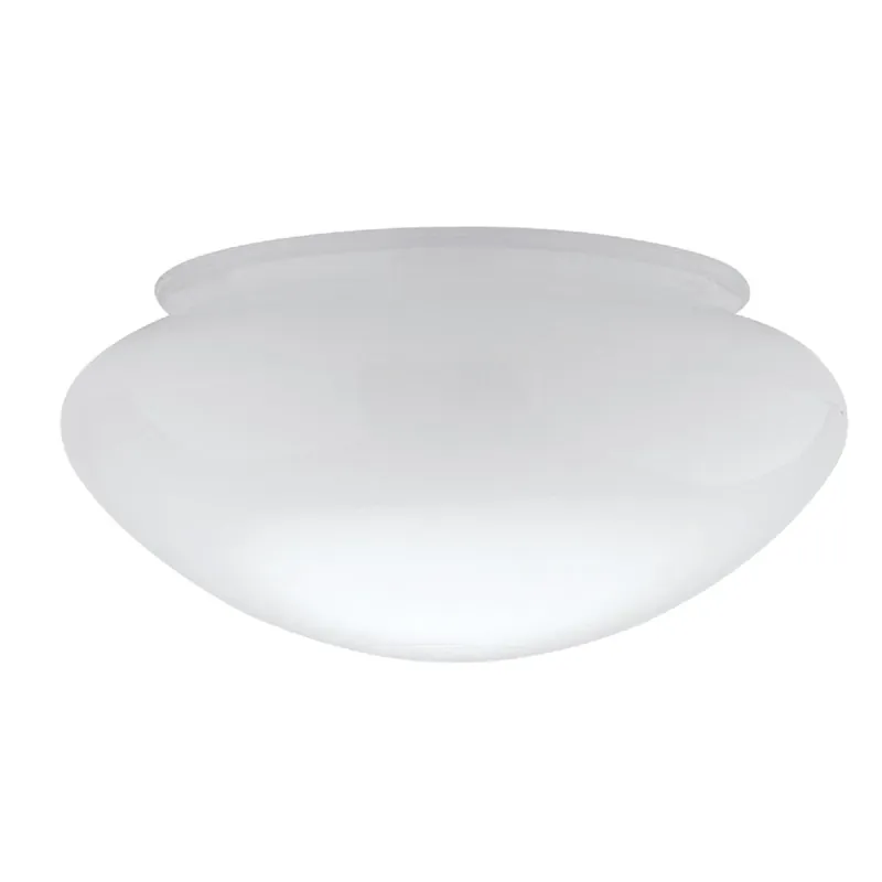 Mushroom White Glass Lamp Shade 1 Pk