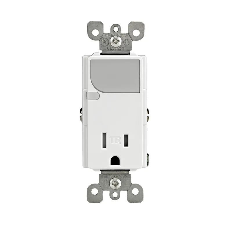 Decora 15 Amps 125 V White Outlet/guide Light 5-15r 1 Pk
