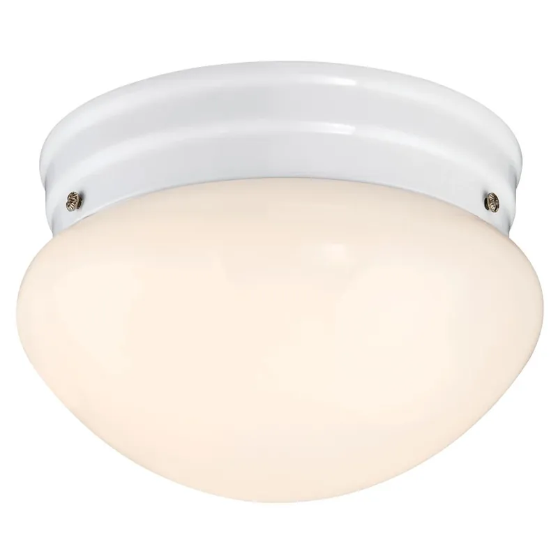 Led Light, Flush Mount, White/white Lens, 750 Lumens, 10-watt, 7-1/4-in.
