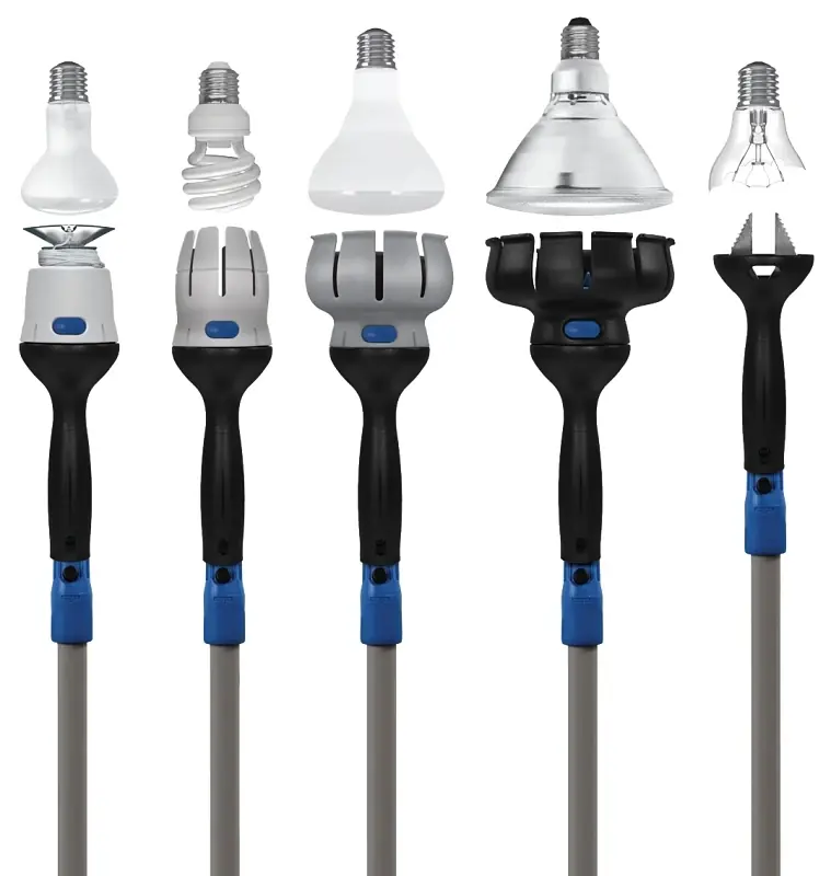 Universal Bulb Changer, 11-ft. Telescopic Pole