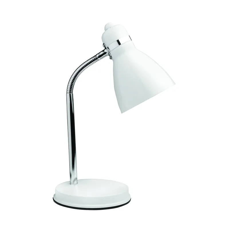 Oxford 13 In. White Desk Lamp With Led Bulb Included